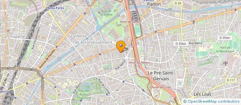 localisation de l'entreprise STOCK C02 à PARIS