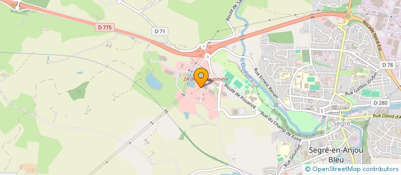 localisation de l'entreprise STOCK&CO  SEGRE-EN-ANJOU BLEU