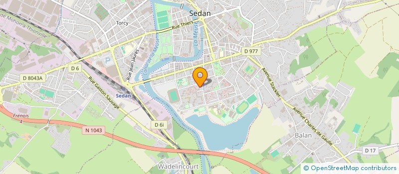 localisation de l'entreprise STOCK DIFFUSION  SEDAN