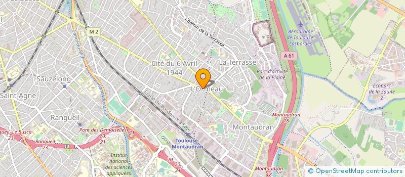 localisation de l'entreprise STOCK DIFFUSION SPORTWEAR à TOULOUSE