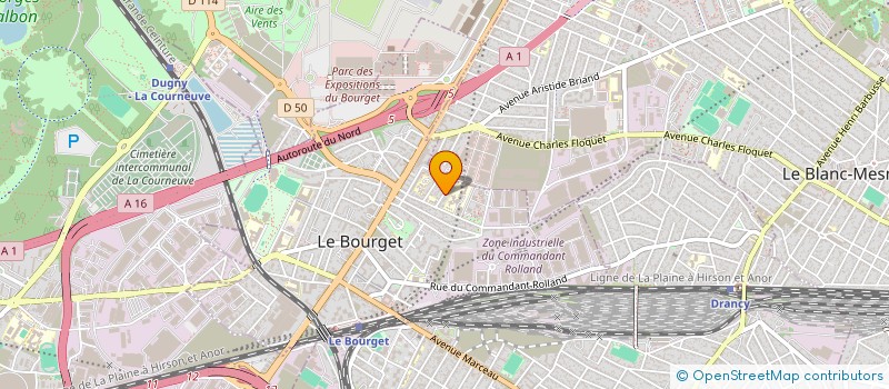 localisation de l'entreprise STOCK FLASH à LE BOURGET