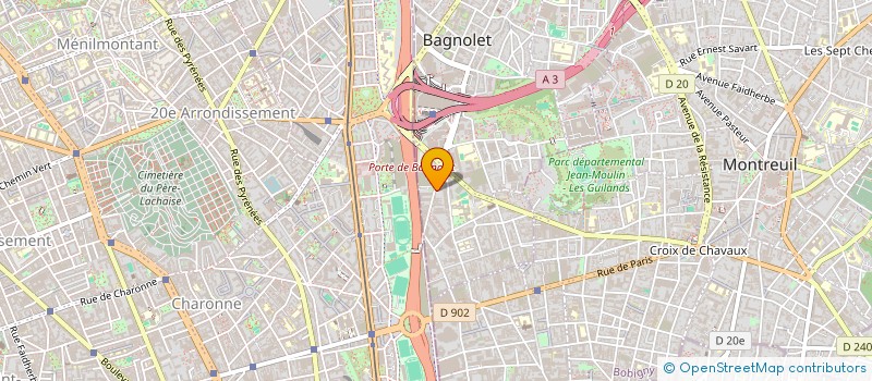 localisation de l'entreprise STOCK JEAN'S à BAGNOLET