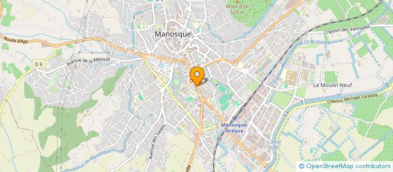localisation de l'entreprise STOCK LITERIE à MANOSQUE