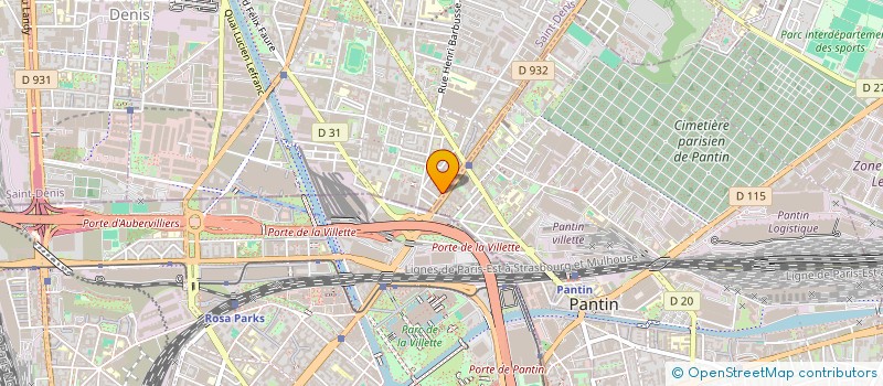 localisation de l'entreprise STOCK MILITAIRE INTERNATIONAL à AUBERVILLIERS