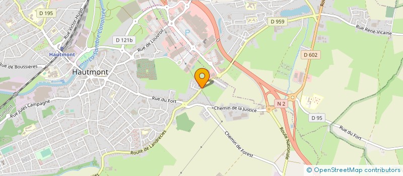 localisation de l'entreprise STOCK NORD PICARDIE SOC  HAUTMONT