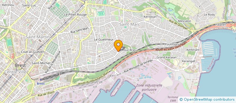 localisation de l'entreprise STOCK O TOP  BREST