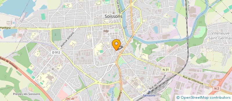 localisation de l'entreprise STOCK ONE à SOISSONS