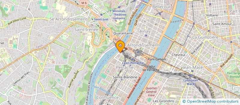 localisation de l'entreprise STOCK PERRACHE DIFFUSION à LYON