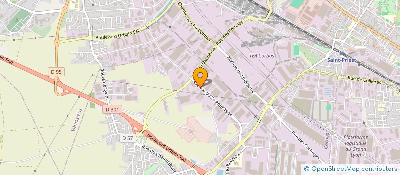 localisation de l'entreprise STOCK RHONE à CORBAS