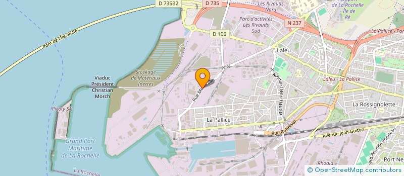 localisation de l'entreprise STOCKAGE DE L'ENTREPOT ATLANTIQUE  LA ROCHELLE