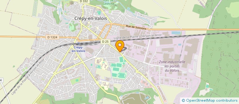 localisation de l'entreprise STOCKAGE DIFFUSION ILE DE FRANCE  CREPY-EN-VALOIS