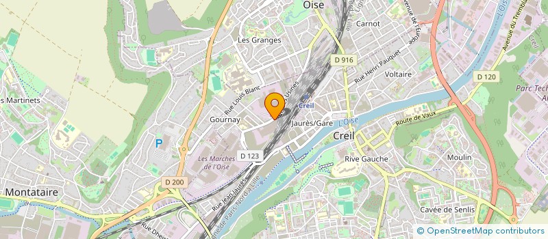 localisation de l'entreprise STOCKAGE DU THERAIN SARL à CREIL