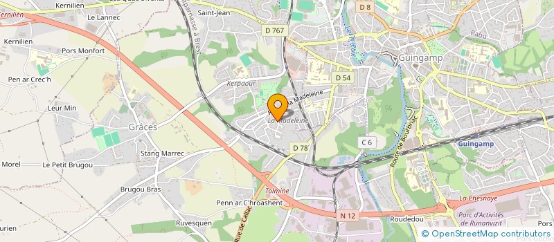 localisation de l'entreprise STOCKAGE OUEST  GRACES