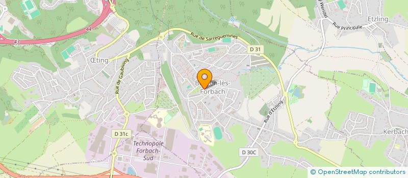 localisation de l'entreprise STOCKISOL 57 à BEHREN-LES-FORBACH