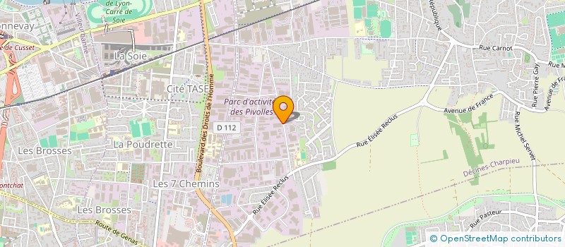 localisation de l'entreprise STOCKLYS à DECINES-CHARPIEU