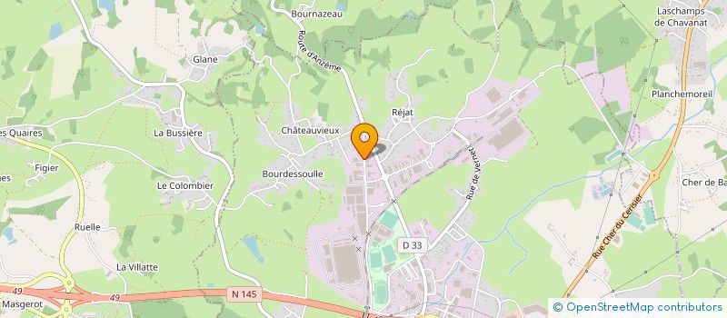 localisation de l'entreprise STOCKNEUF à GUERET