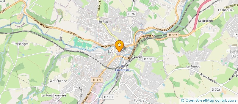 localisation de l'entreprise STOCKOUT  L'ARBRESLE