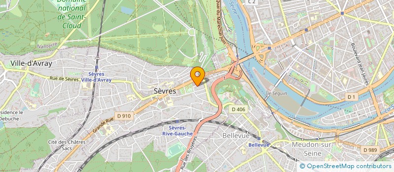 localisation de l'entreprise STOCKPRO à SEVRES