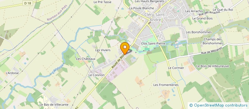 localisation de l'entreprise STOCKVET à CLERY-SAINT-ANDRE