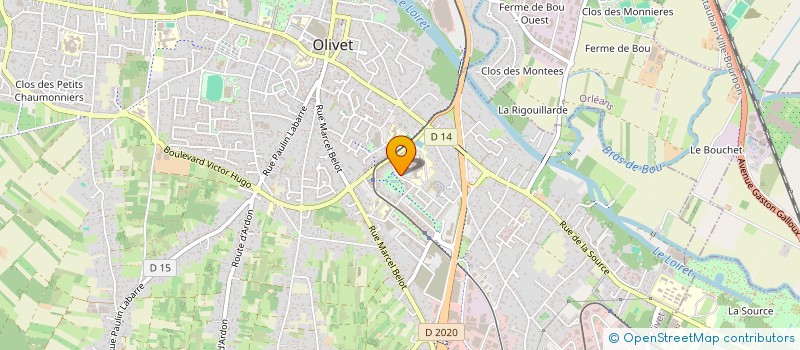 localisation de l'entreprise STOCO à OLIVET