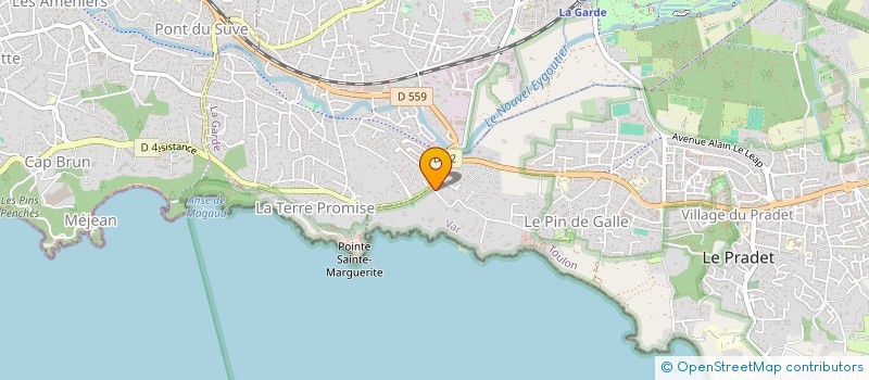 localisation de l'entreprise STOEF  LE PRADET