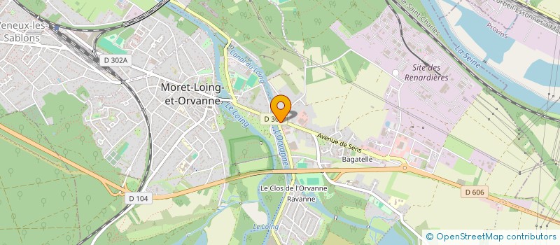 localisation de l'entreprise STOFF LANGE  MORET-LOING-ET-ORVANNE