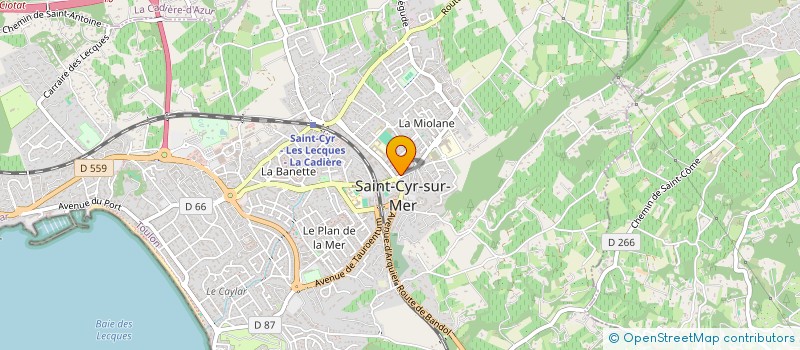 localisation de l'entreprise STOFRA à SAINT-CYR-SUR-MER