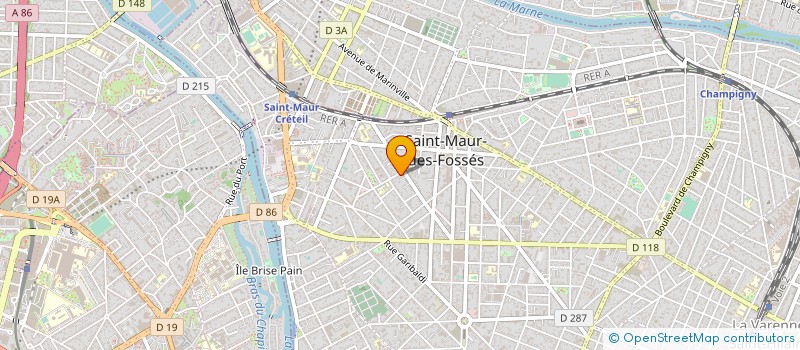localisation de l'entreprise STOICA BATIMENT à SAINT-MAUR-DES-FOSSES