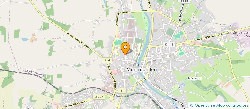 localisation de l'entreprise STOK à MONTMORILLON