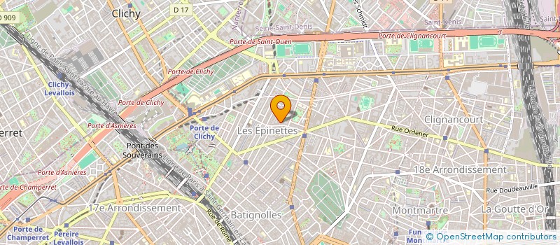 localisation de l'entreprise STOKABI  PARIS 17