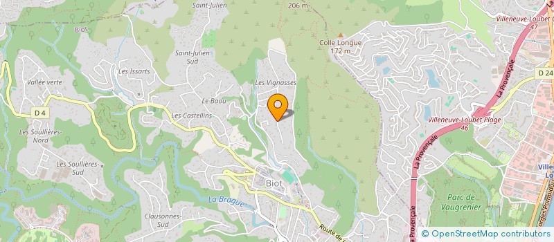 localisation de l'entreprise STOKES & QUIBLIER EXPERTS-COMPTABLES  ANTIBES