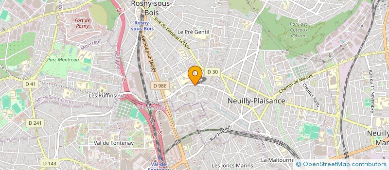 localisation de l'entreprise STOL à ROSNY-SOUS-BOIS