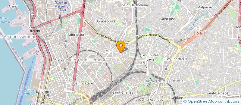 localisation de l'entreprise STOLINE IMMOBILIER à MARSEILLE