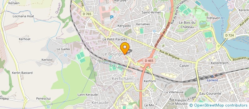 localisation de l'entreprise STOLO à LORIENT