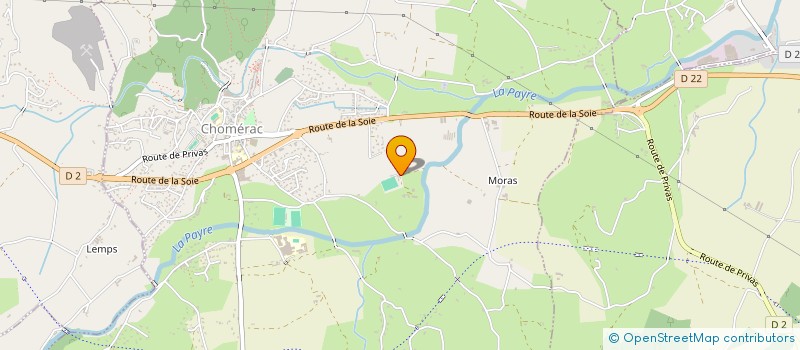 localisation de l'entreprise STOLON DU VERNAS à CHOMERAC