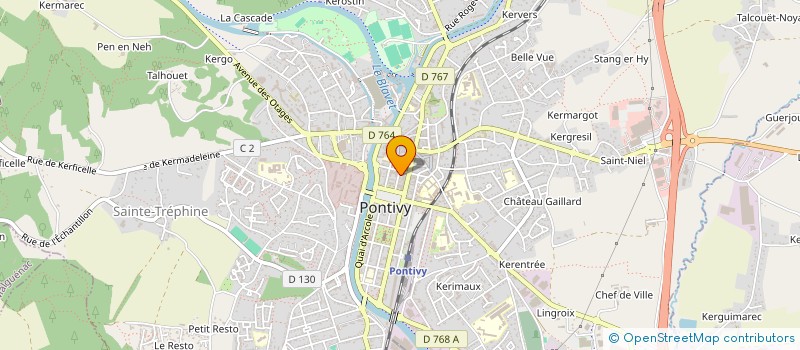 localisation de l'entreprise STOMARIV  PONTIVY