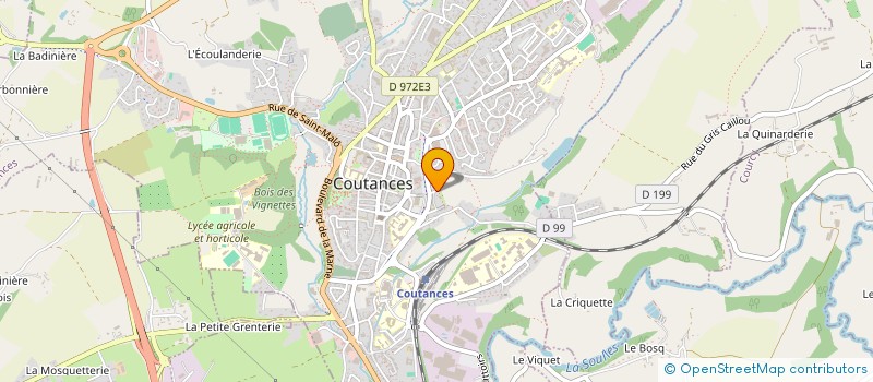 localisation de l'entreprise STOMATIS à COUTANCES