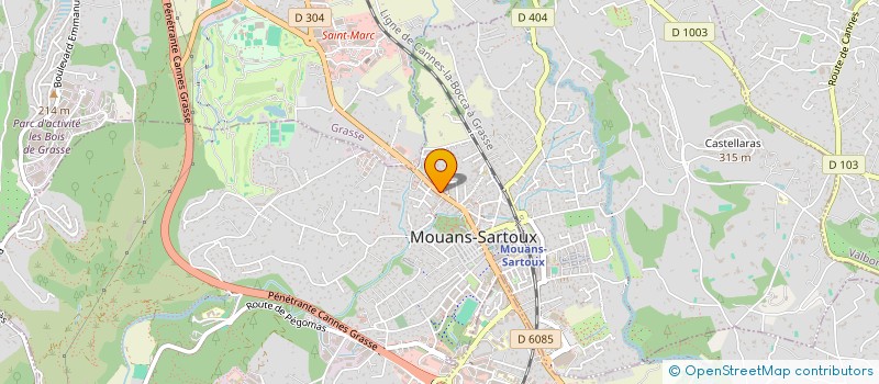 localisation de l'entreprise STOMATO FC à MOUANS-SARTOUX