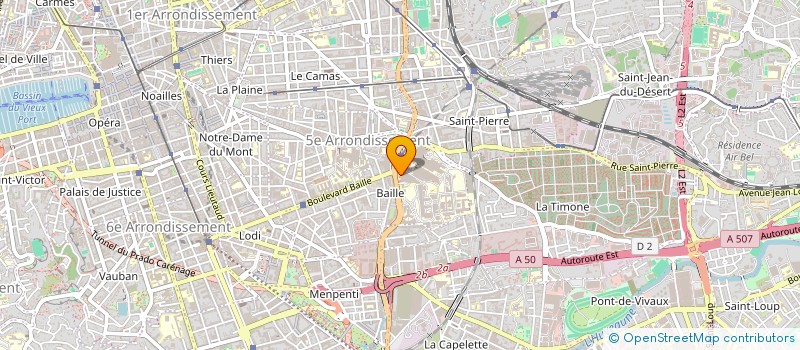 localisation de l'entreprise STOMATOLOGIE CHIRURGIE MAXILLO FACIALE DU SUD EST FORMATION à MARSEILLE