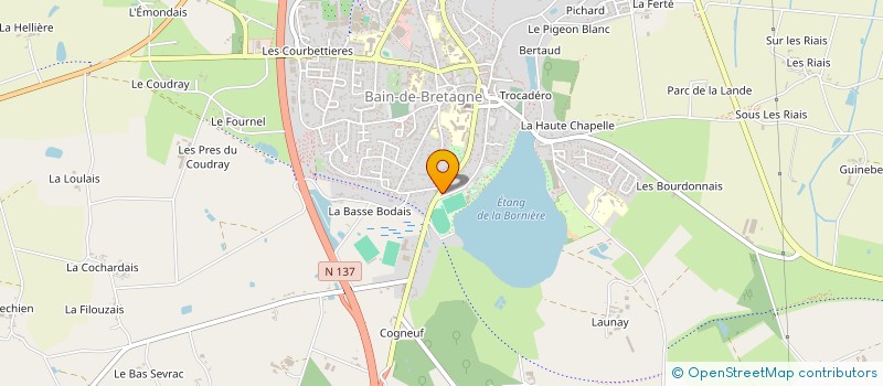 localisation de l'entreprise STOMPIN'KLUB  BAIN-DE-BRETAGNE