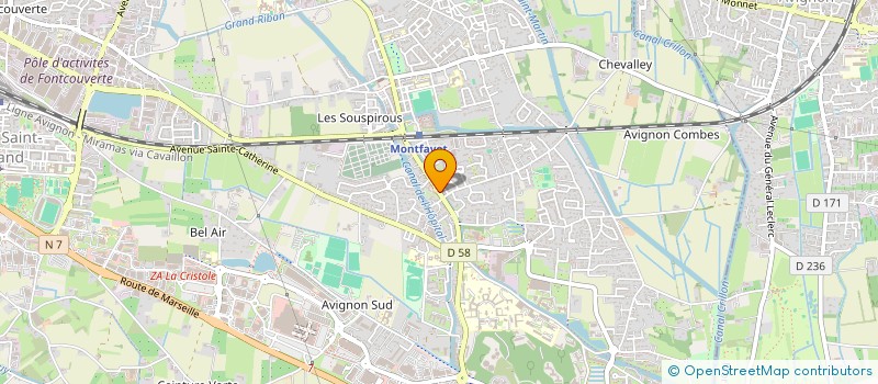 localisation de l'entreprise STONA  JONQUERETTES