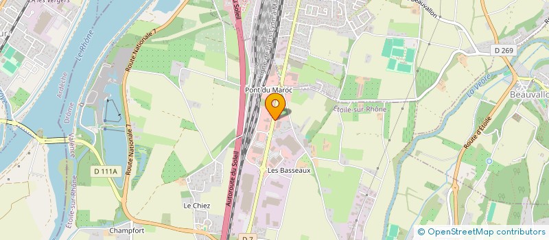 localisation de l'entreprise STONE DIFFUSION SUD  ETOILE-SUR-RHONE