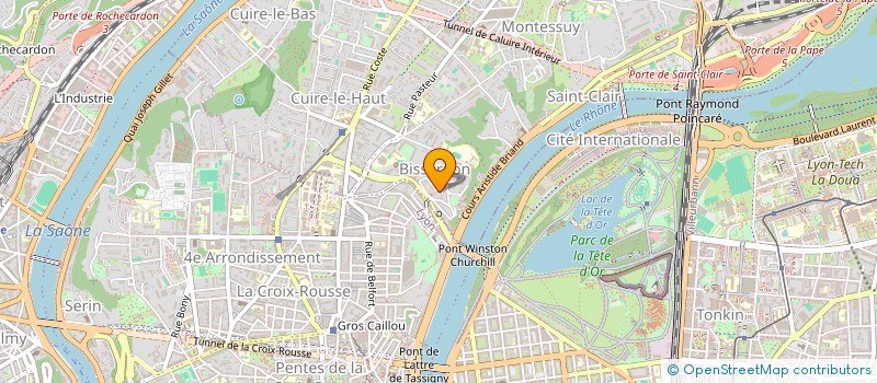 localisation de l'entreprise STONE FLOWER  CALUIRE-ET-CUIRE