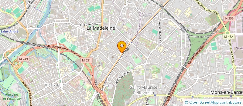 localisation de l'entreprise STONE INVEST 2 à LA MADELEINE