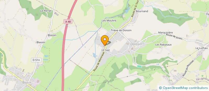 localisation de l'entreprise STONE SAS à DOISSIN