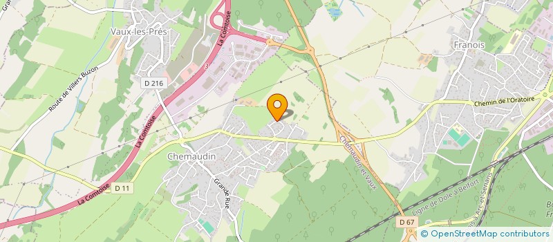 localisation de l'entreprise STONE & SENS  CHEMAUDIN ET VAUX