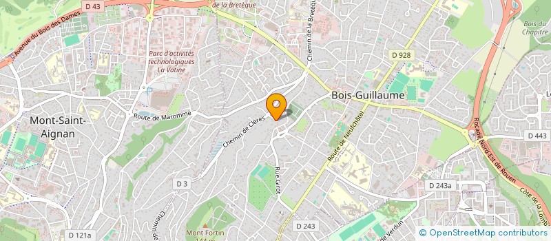 localisation de l'entreprise STONICS à BOIS-GUILLAUME