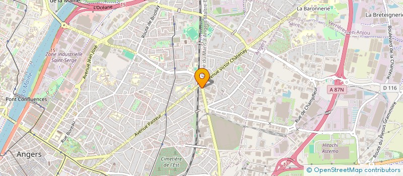 localisation de l'entreprise STONISOL à ANGERS