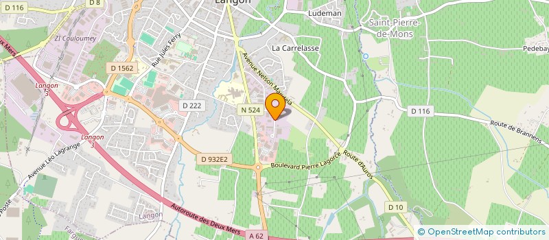 localisation de l'entreprise STONY ARTSTYL à LANGON