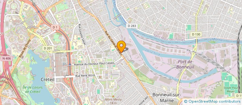 localisation de l'entreprise STOOFLEX ESPORT  CRETEIL